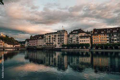 Lucerne's landmarks Water and the city © Bryan
