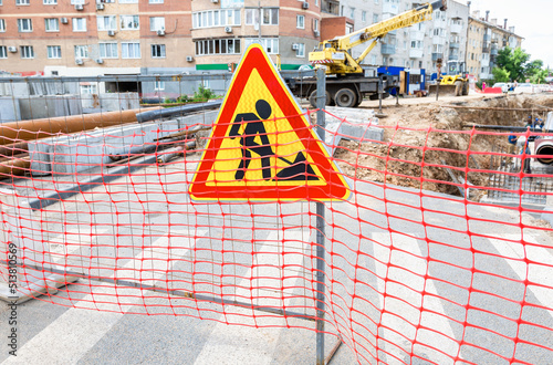 Carrying out construction and repair work in the city