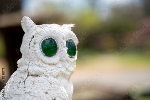 owl statue in the garden