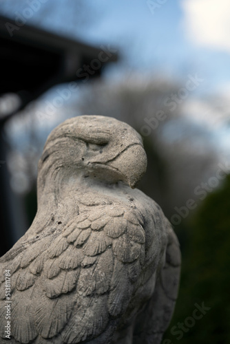 Eagle statue in the garden