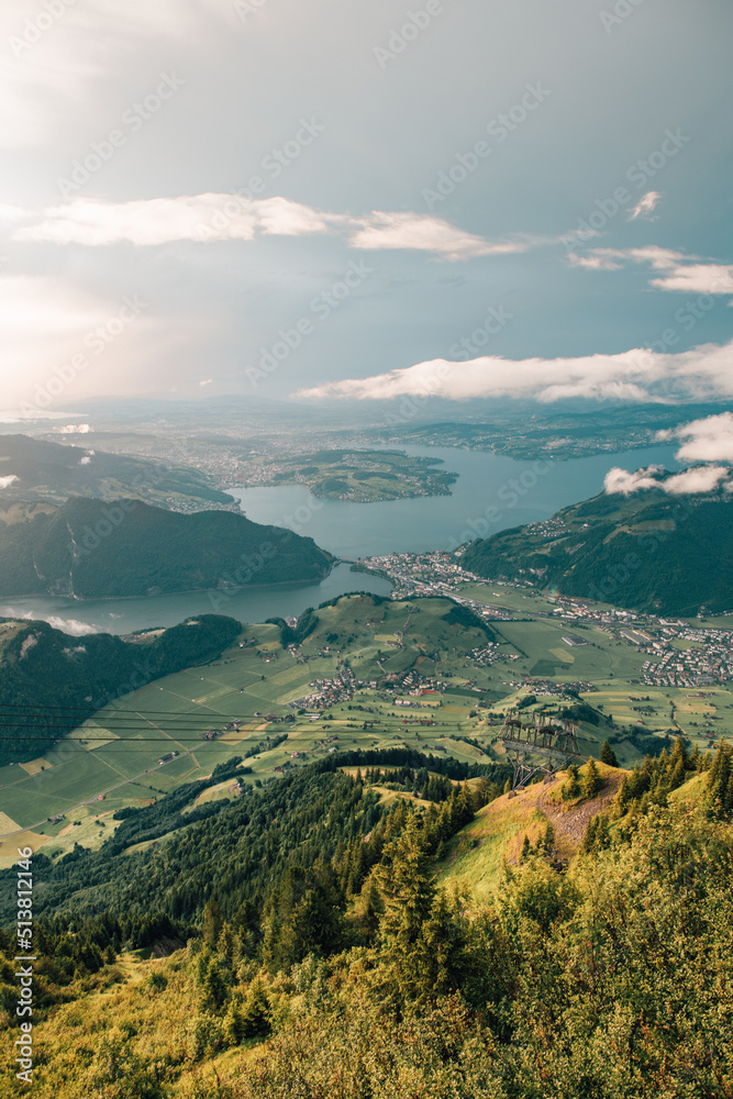 View over the lake in Lucerne