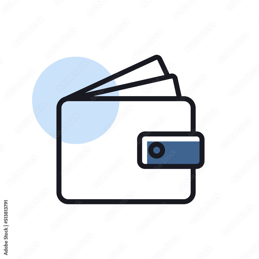 Purse icon vector. Wallet sign isolated Purse icon vector. Wallet sign isolated