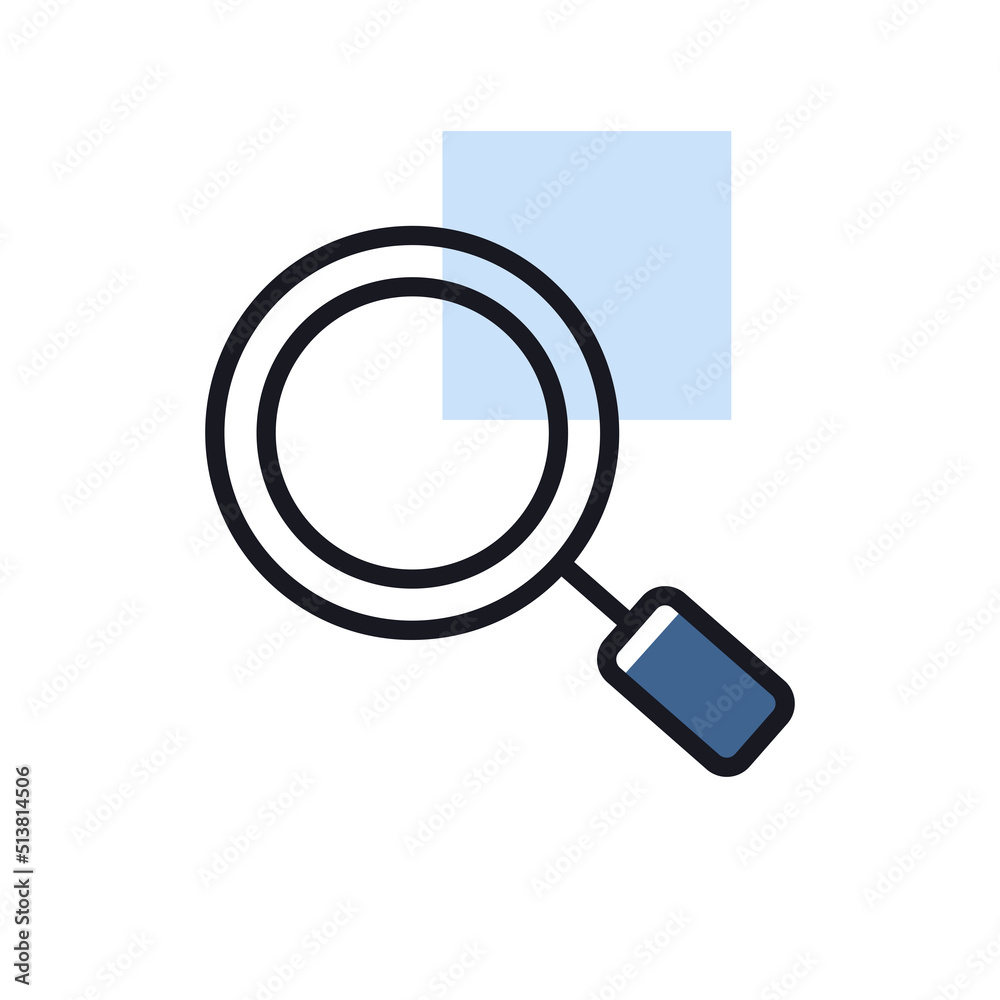 Search magnifier vector flat icon Search magnifier vector flat icon