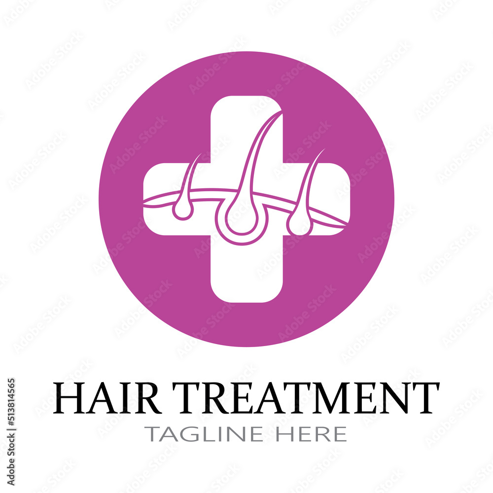 Hair treatment logo removal logo vector image design illustration Hair treatment logo removal logo vector image design illustration