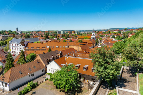 Panoramic view of Eger, Hungary.