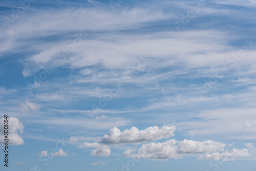 White clouds and blue sky © Irwin Seidman