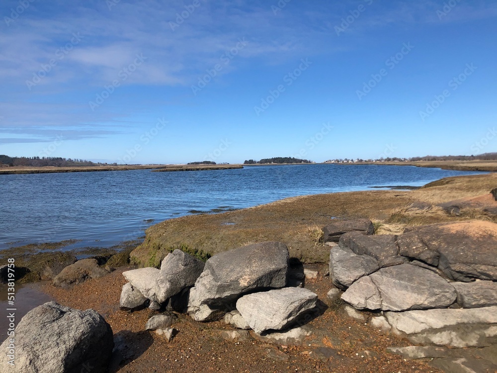 lake and rocks