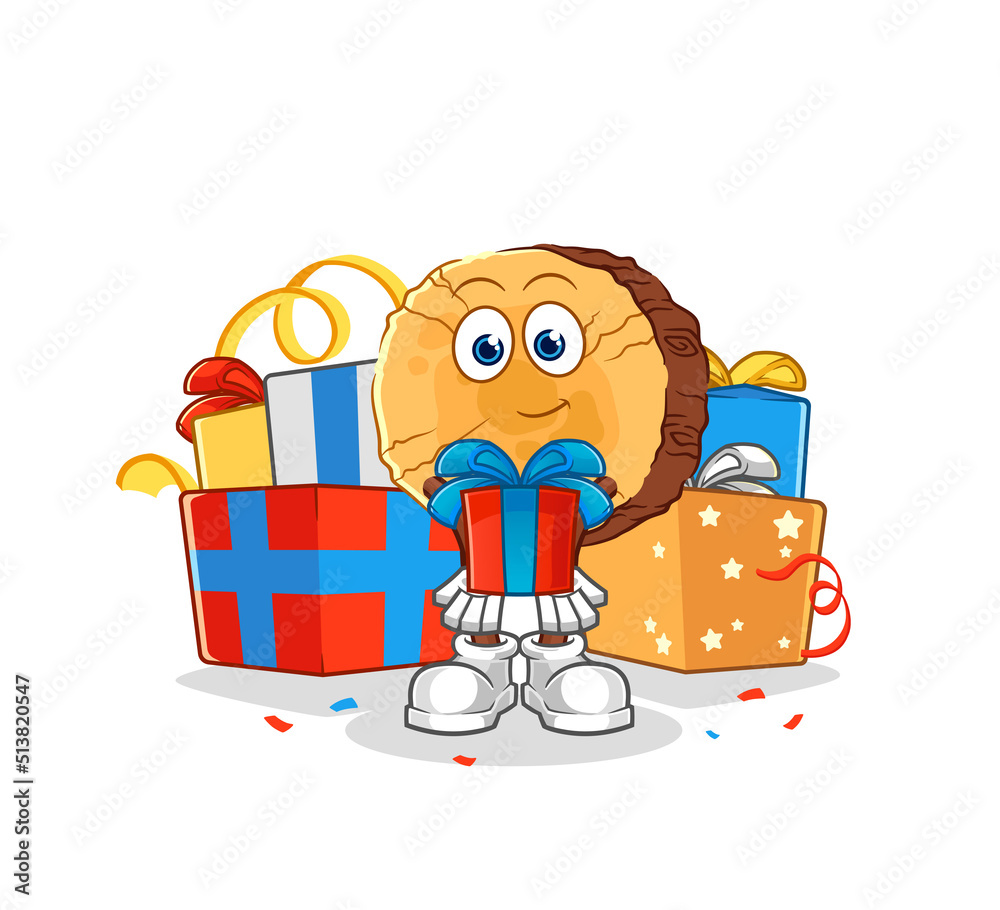 custom made wallpaper toronto digitalround log give gifts mascot. cartoon vector