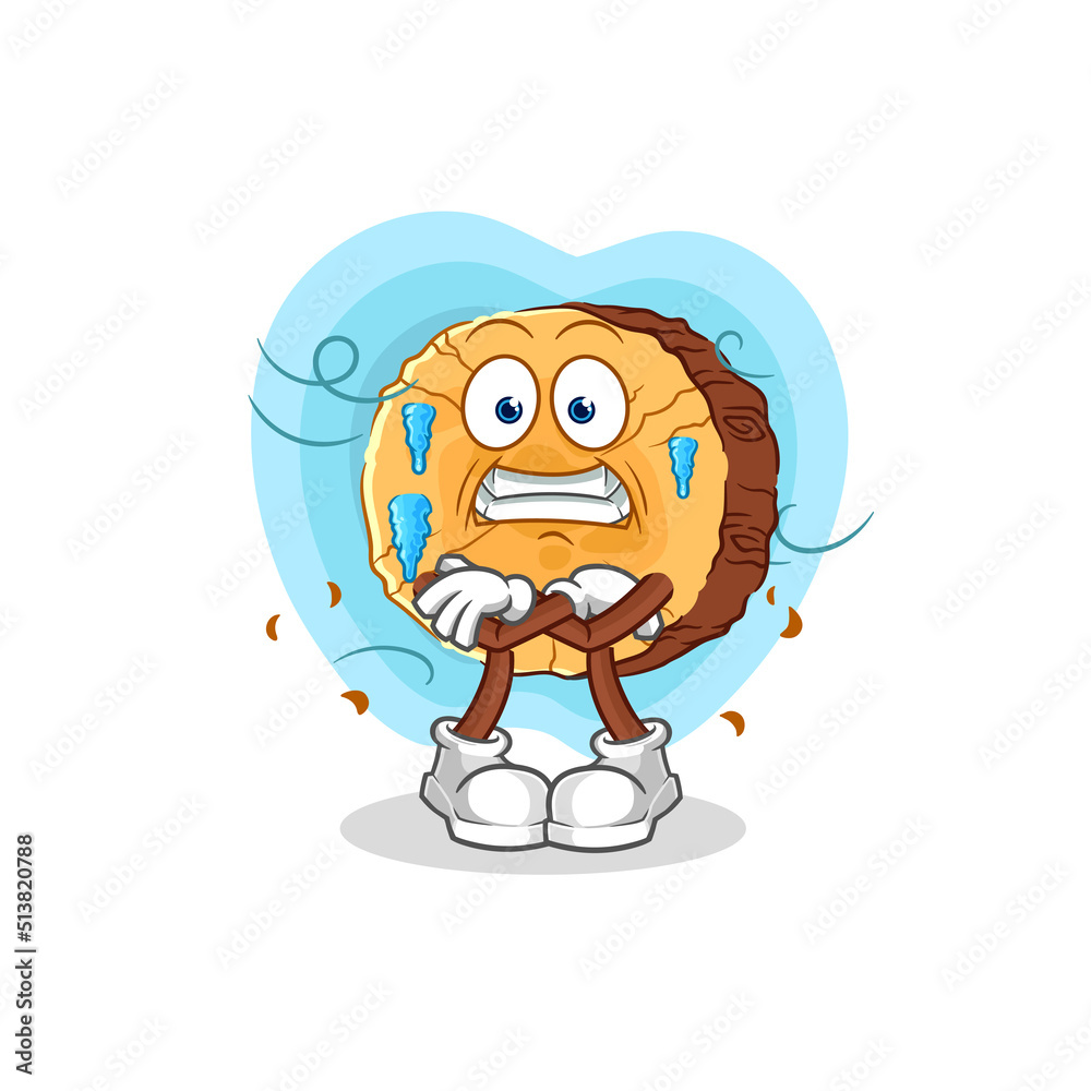 round log cold illustration. character vector round log cold illustration. character vector