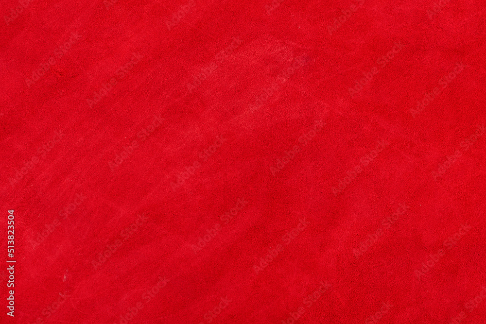 Red suede genuine leather background. Velvet red background close-up photo. Red suede genuine leather background. Velvet red background close-up photo.