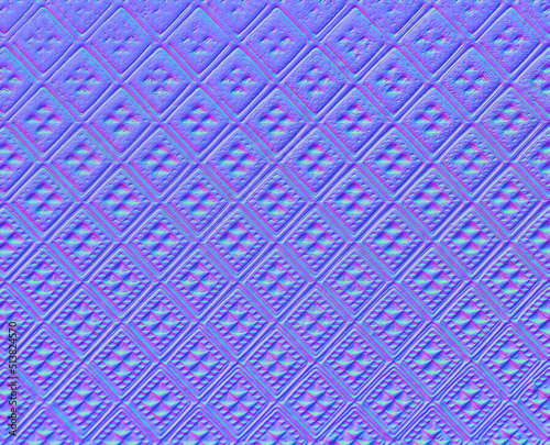 Background with checkered pattern in normal map