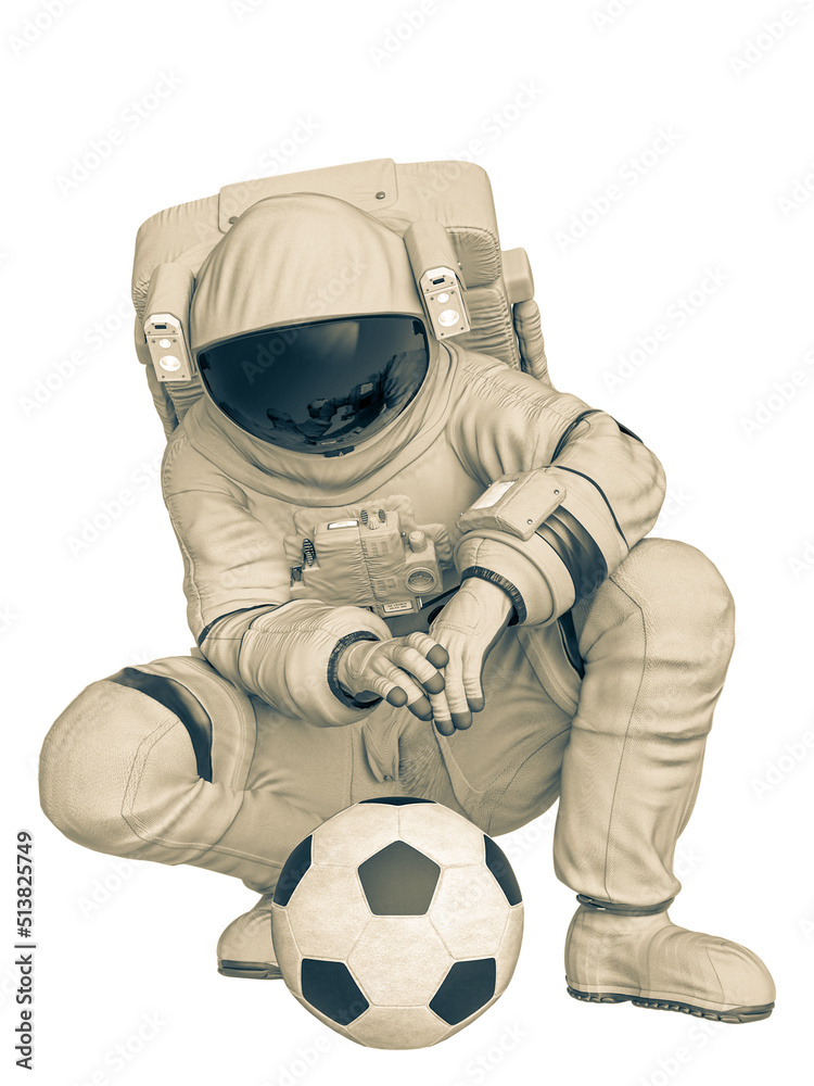 astronaut with the football ball astronaut with the football ball