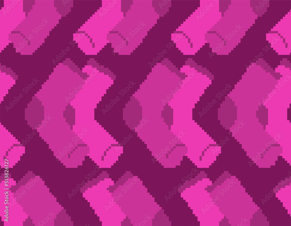 Socks pixel art pattern seamless. Sock 8 bit background. pixelated texture