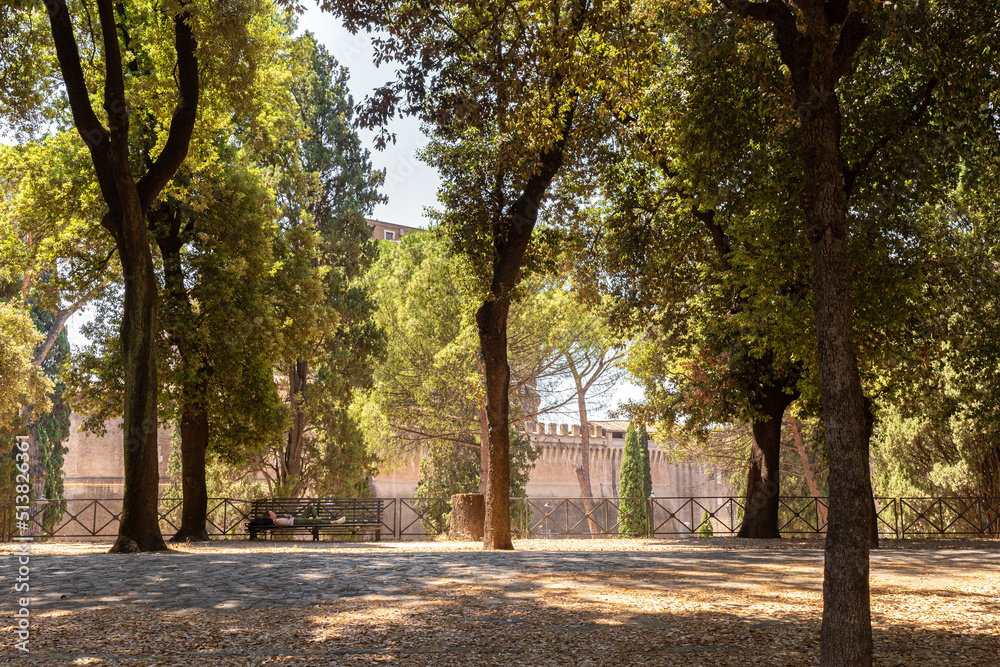 Naklejka premium sitting in Roma