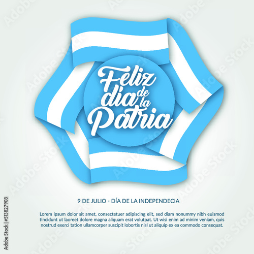  Celebración del 9 de julio día de la independencia en argentina, casa histórica con guirnaldas y banderas argentinas