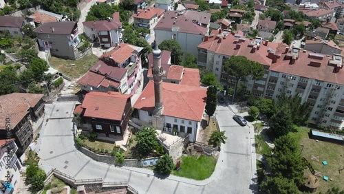 aerial old mosque photo