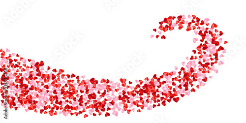 Origami sweet heart symbols romantic vector background. Mother's Day gift decor. Gift card