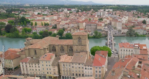Romans-sur-isère aerial lateral travelling - Drone Air 2S