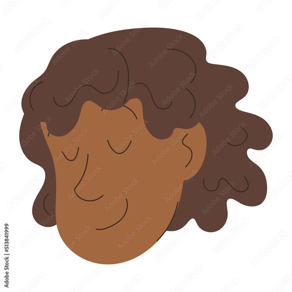 Isolated cute girl avatar cartoon Vector Isolated cute girl avatar cartoon Vector