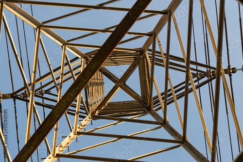 nadir angle of a high voltage tower