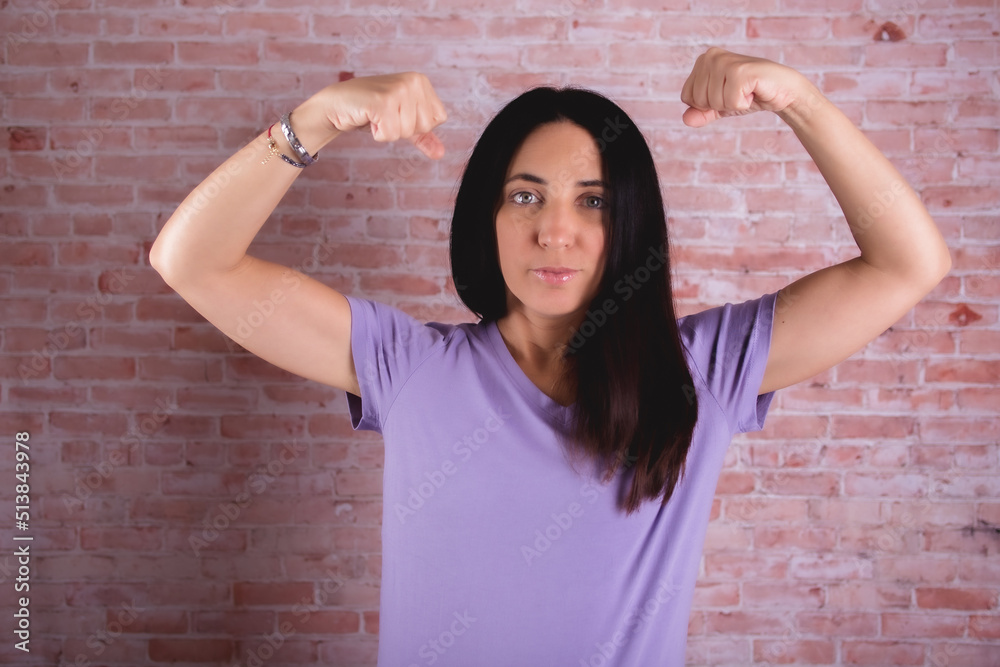 woman with many expression and gestures strong woman with many expression and gestures strong