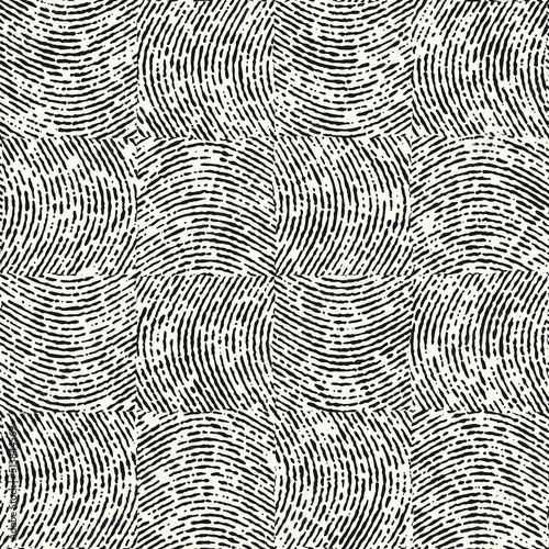 Wavy Ink Brush Stroke Textured Checked Pattern