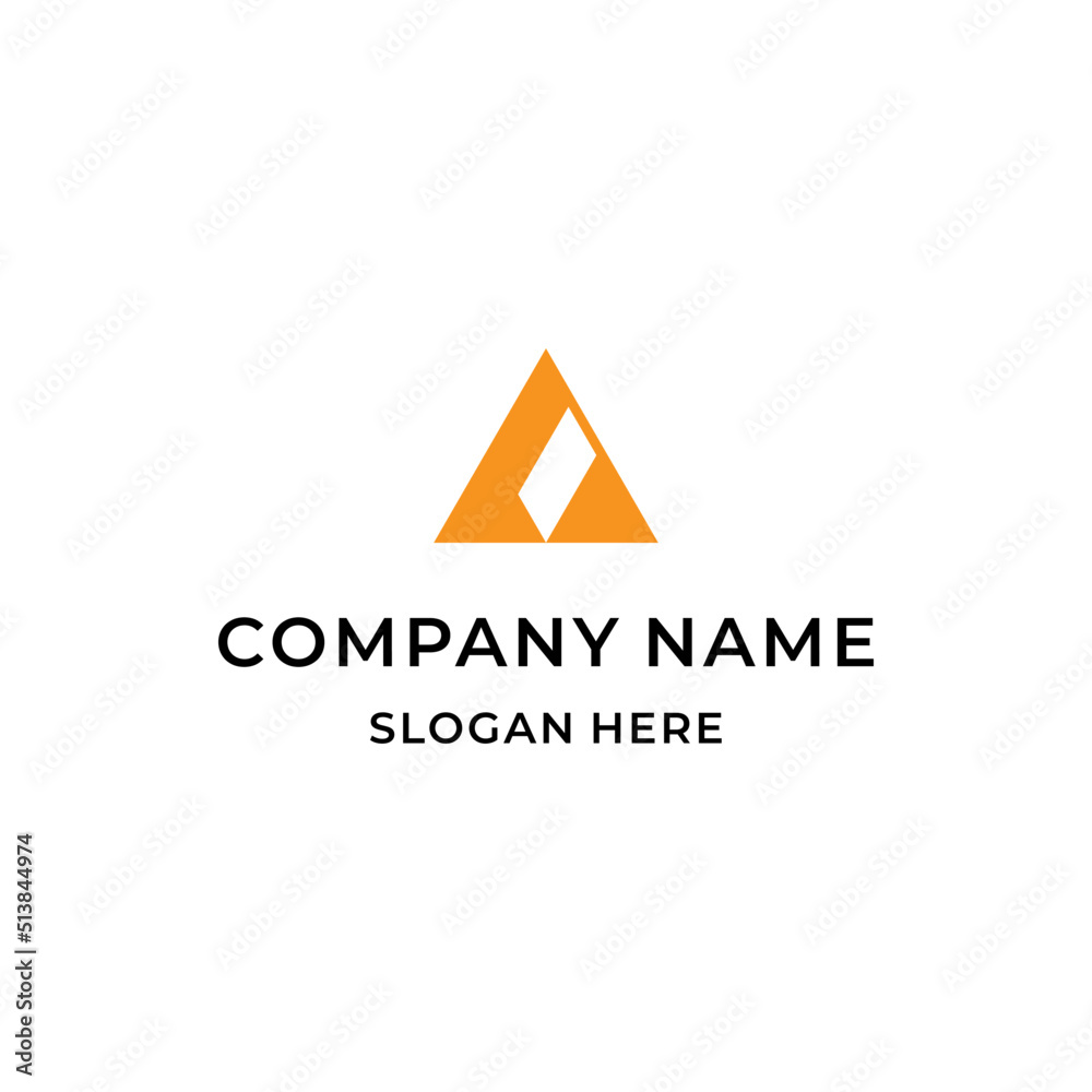 simple triangle building logo design simple triangle building logo design