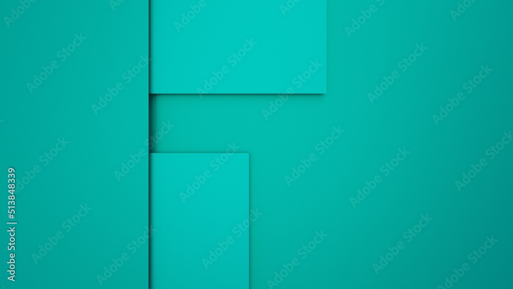 Overlapping green paper planes layer. Abstract background. 3D high quality rendering. 3D illustration. 3D CG. Overlapping green paper planes layer. Abstract background. 3D high quality rendering. 3D illustration. 3D CG.