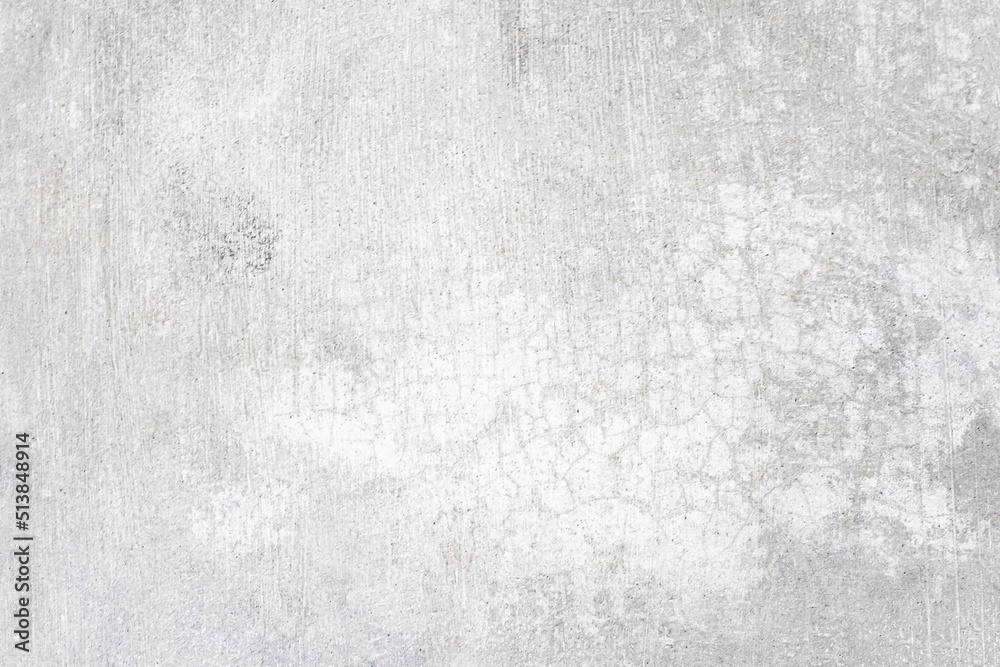 Fototapeta premium White grey concrete texture, Rough cement stone wall, Surface of old and dirty outdoor building wall, Abstract nature seamless background