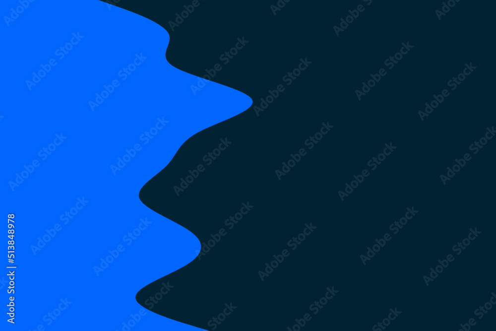 Wave vertically vector background design with two blue color