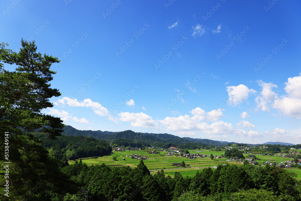 農村景観日本一展望所からの景観