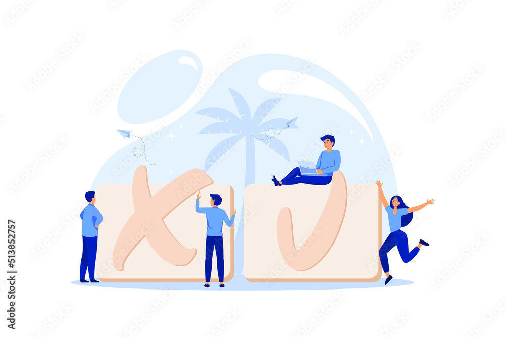 filling completed not completed, marking important dates and tasks, team thinking and brainstorming, company information analytics. flat design modern illustration