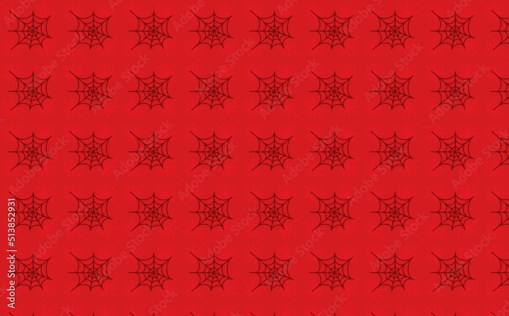 Red spider web wallpaper on red background