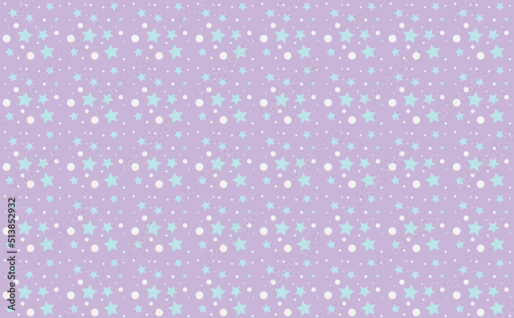 Blue stars tapestry on lilac background, wrapping paper Blue stars tapestry on lilac background, wrapping paper