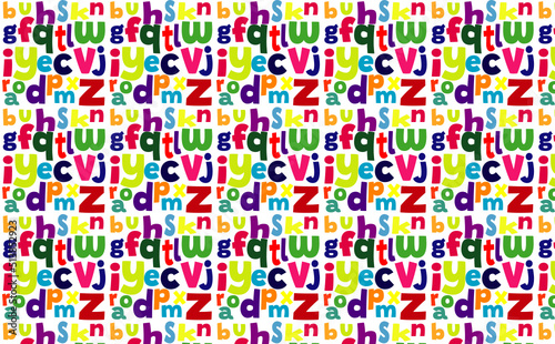 Colorful Alphabet Wallpaper, Colorful Wrapping Paper