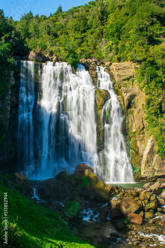 Stunning Marokopa falls located in Waikato  New Zealand