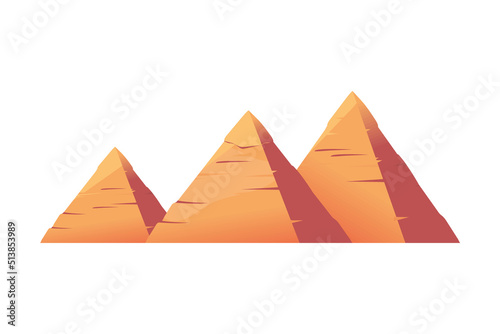 Vászonkép egyptian pyramids landmark