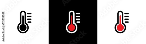 Thermometer icon symbol sign, vector illustration