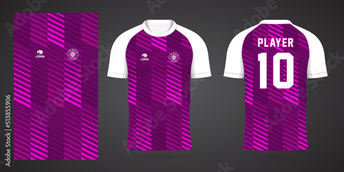 purple football jersey sport design template