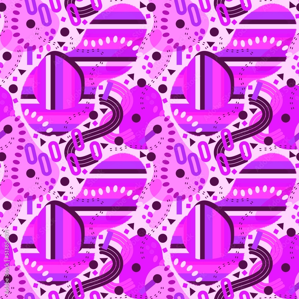 Fototapeta premium Abstract seamless geometric pattern for fabrics and textiles and packaging and wrapping paper and print and kids