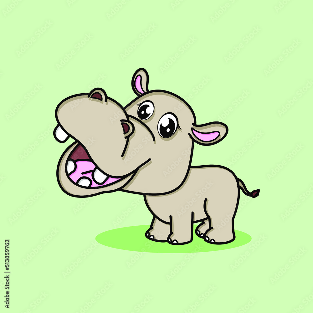 flat cartoon style. animal nature icon concept isolated flat cartoon style. animal nature icon concept isolated