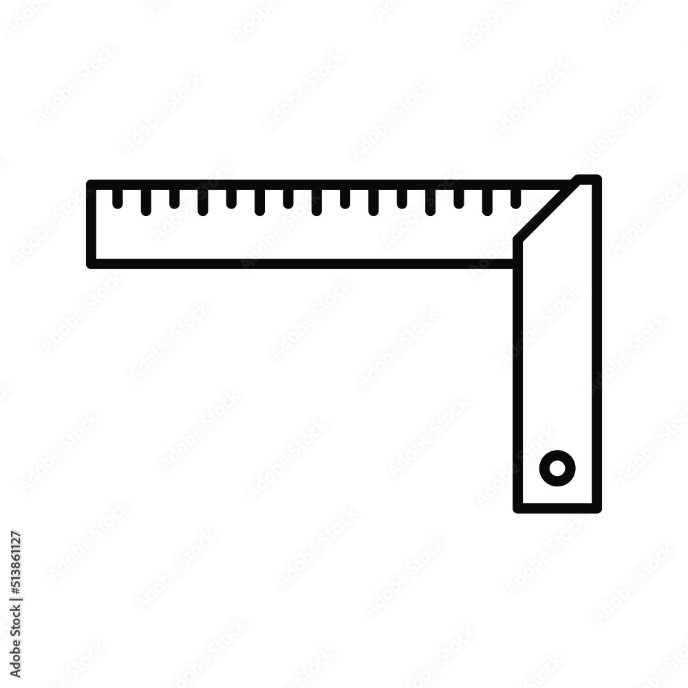 Try square icon. ruler sign.vector illustration Try square icon. ruler sign.vector illustration