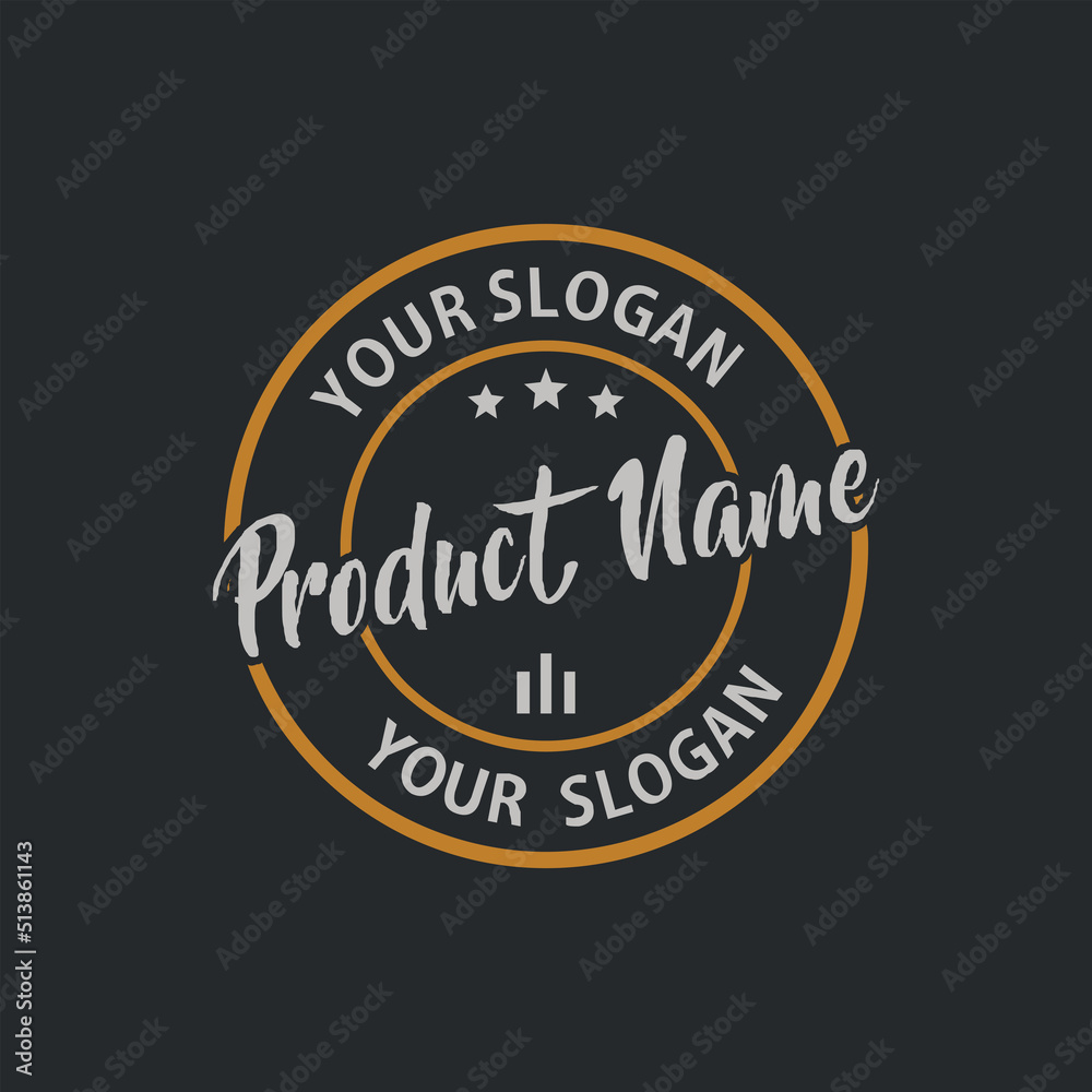 Fototapeta premium restaurant logo design or other places to eat that are suitable for any product name 