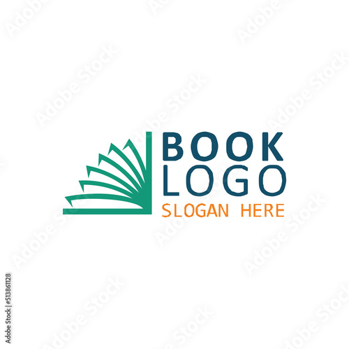 book or education logo design, suitable for education logos, campuses, schools and the like
