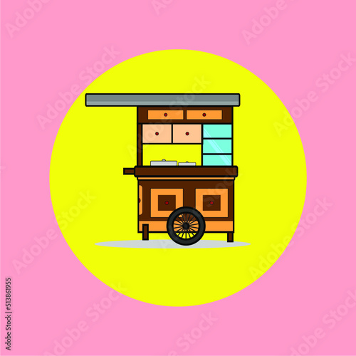 cart vector illustration, suitable for icons, mascots, posters, advertisements, templates, etc