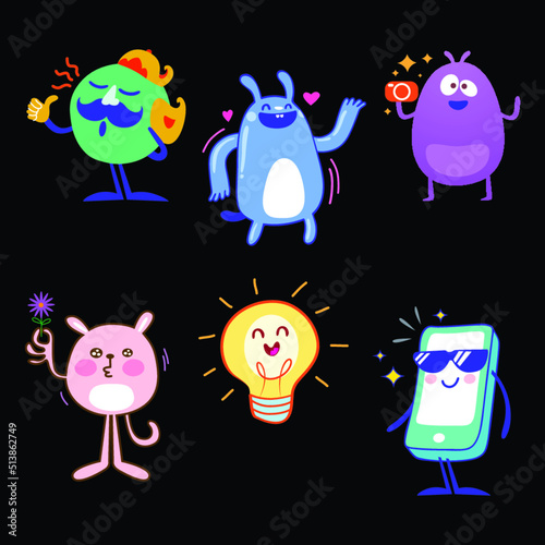 Cute Mascot Vector Design and illustration-Vector