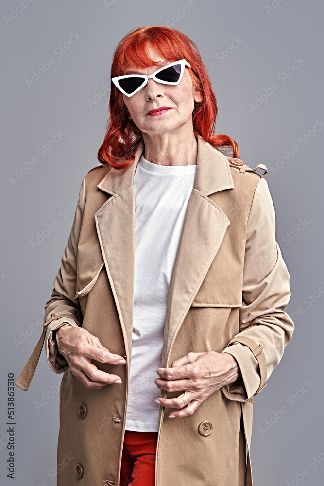 stylish elderly woman stylish elderly woman