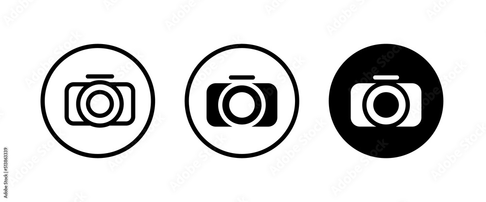 Camera icon, flat photo camera vector isolated. Modern simple snapshot photography sign. Instant Photo internet icons. Trendy symbol for website design, web button, mobile app. Logo illustration Camera icon, flat photo camera vector isolated. Modern simple snapshot photography sign. Instant Photo internet icons. Trendy symbol for website design, web button, mobile app. Logo illustration