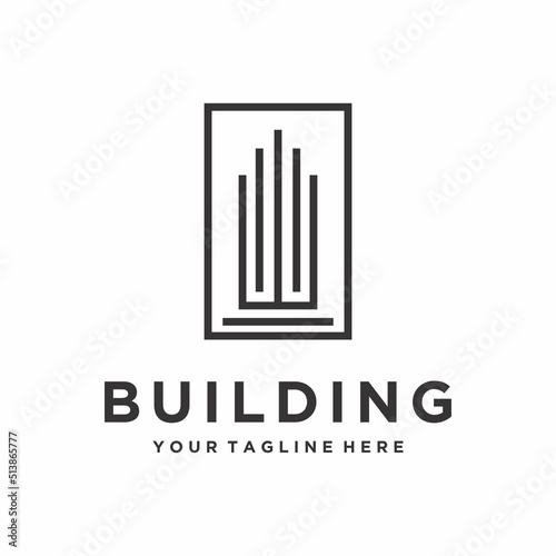 Building Construction Logo Design Vector Stock Vector
