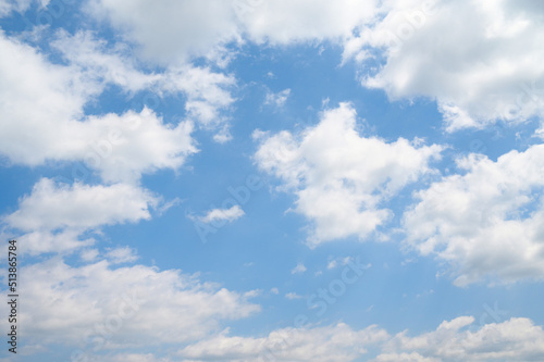 Fototapeta Naklejka Na Ścianę i Meble -  blue sky background with white cloud